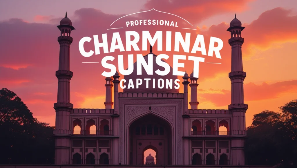 Charminar Sunset Captions