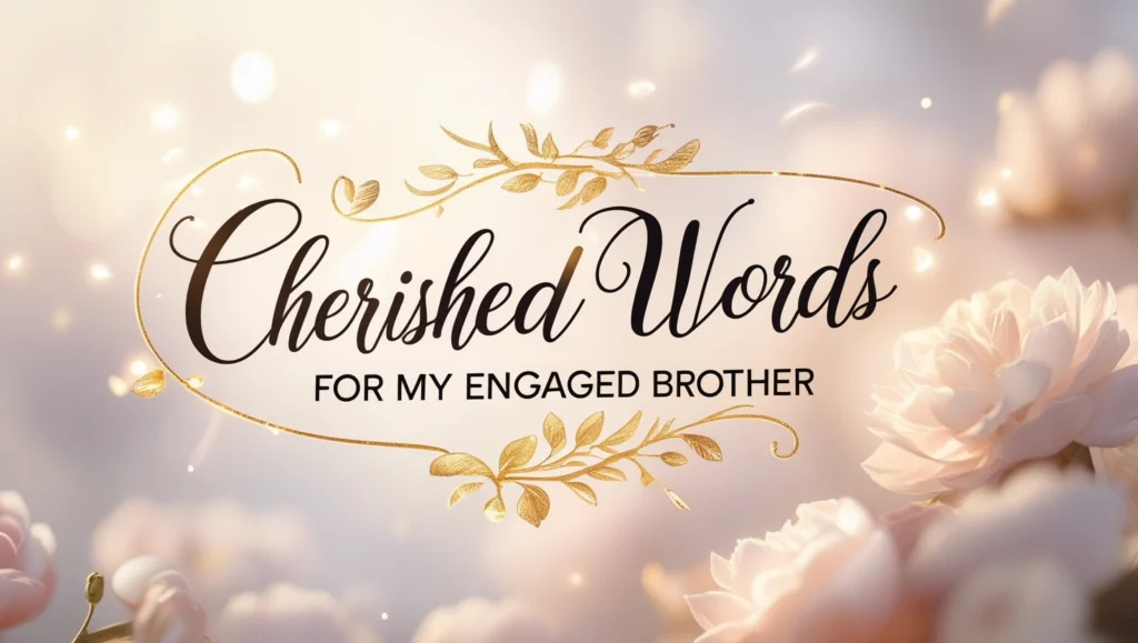 Cherished Words for My Engaged Brother