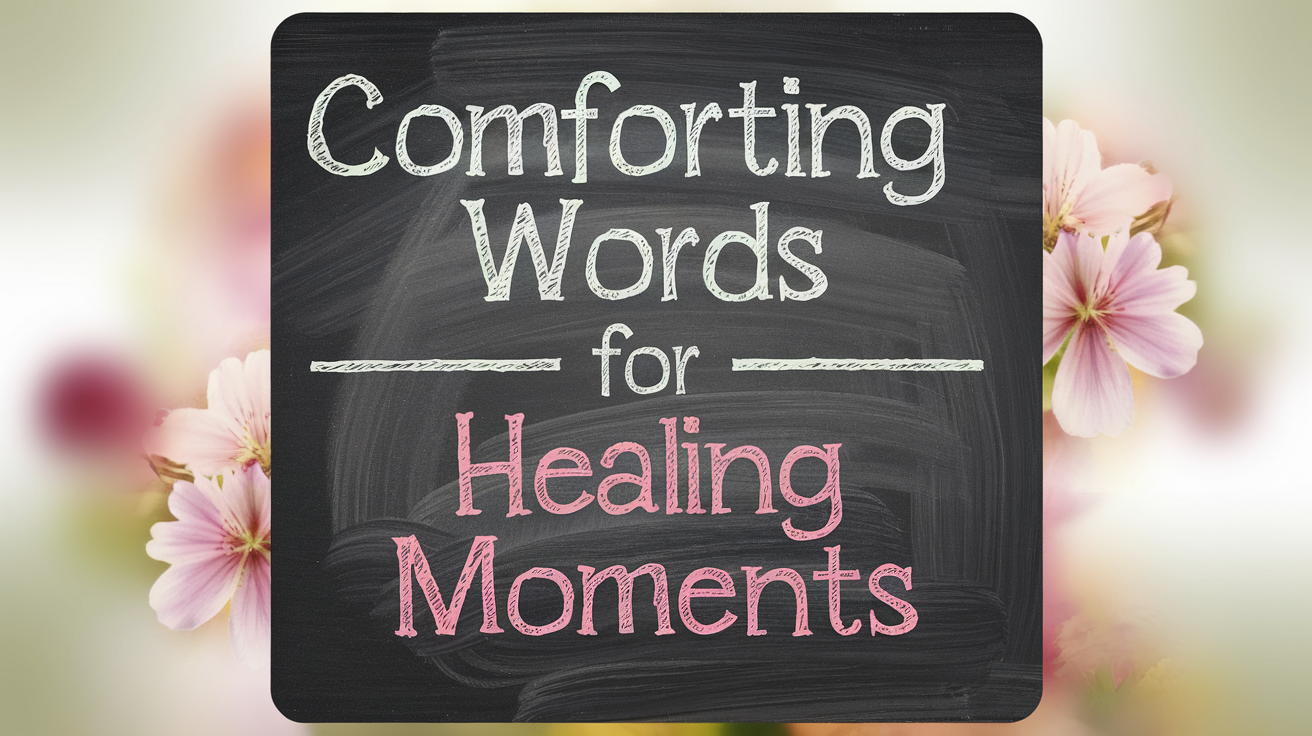Comforting Words for Healing Moments