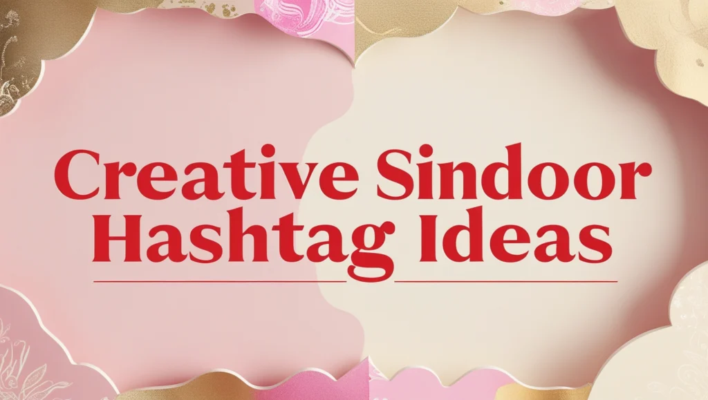 Creative Sindoor Hashtag Ideas