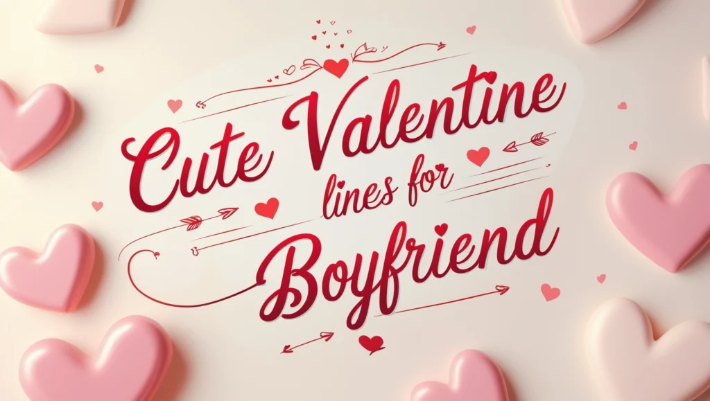 Cute Valentine Lines for Boyfriend