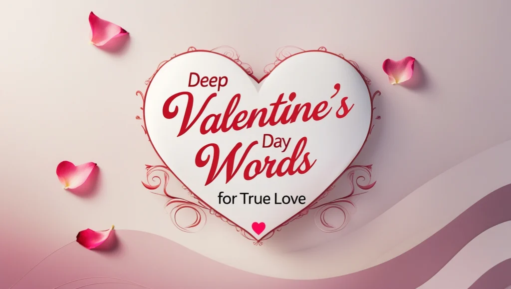 Deep Valentine’s Day Words for True Love