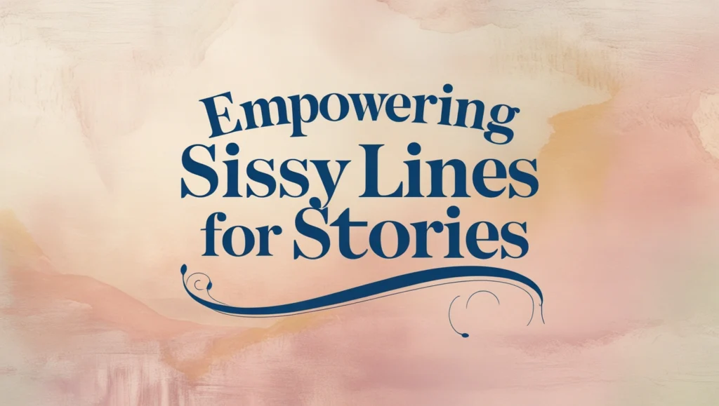 Empowering Sissy Lines for Stories