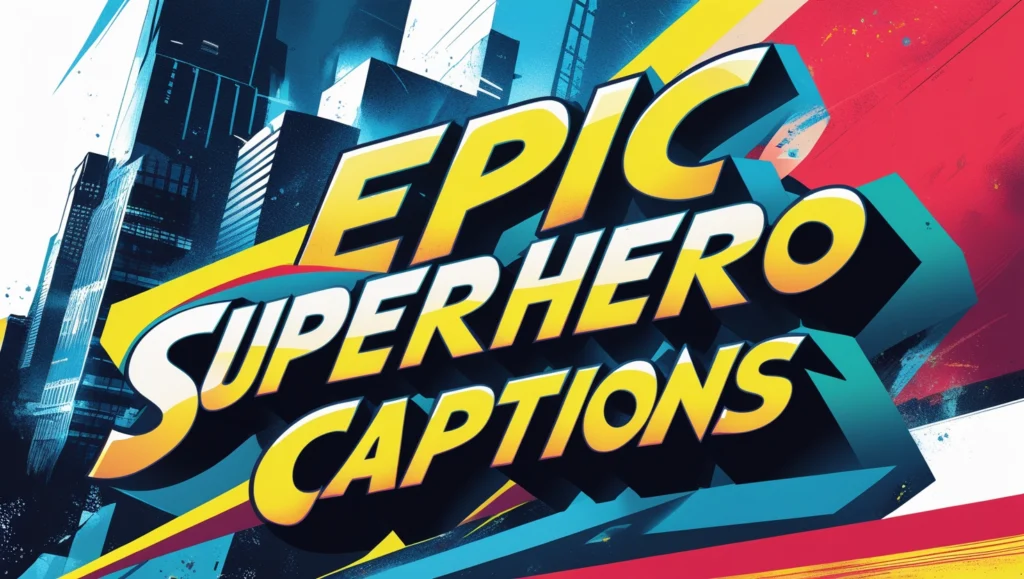 Epic Superhero Vibes Captions