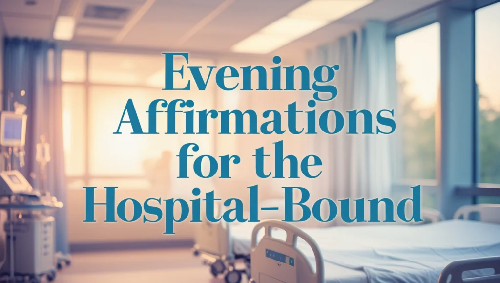 Evening Affirmations for the Hospital-Bound
