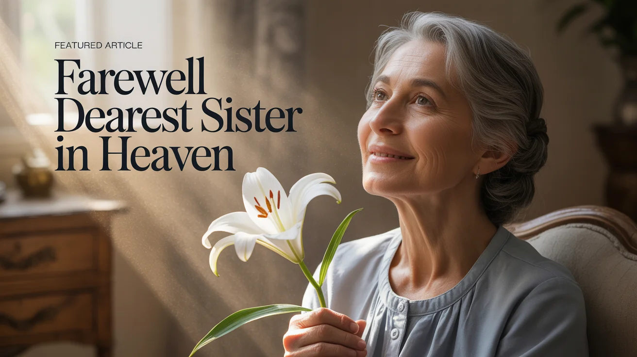 Farewell Dearest Sister in Heaven
