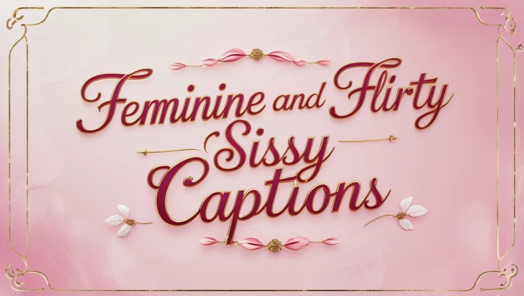 Feminine and Flirty Sissy Captions