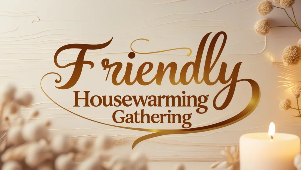 Friendly Housewarming Gathering Words