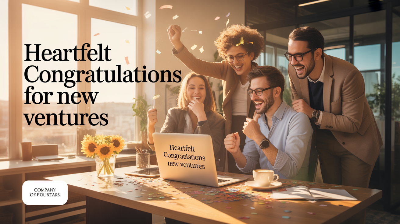 Heartfelt Congratulations for New Ventures