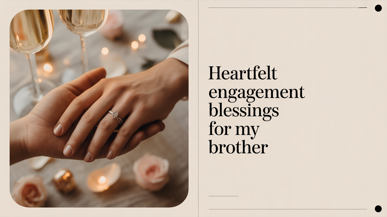 Heartfelt Engagement Blessings for My Brother