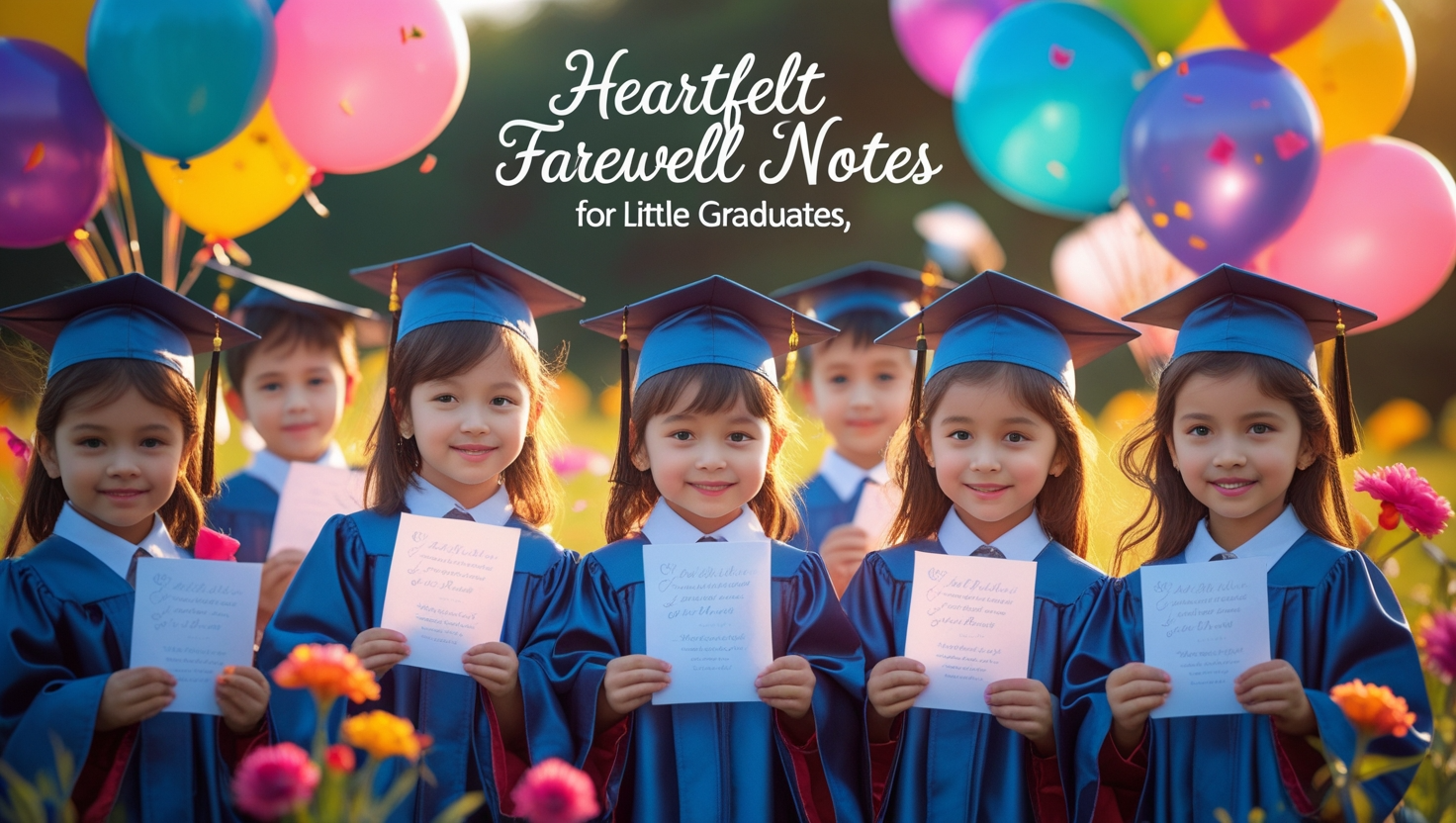 Heartfelt Farewell Notes for Little Graduates