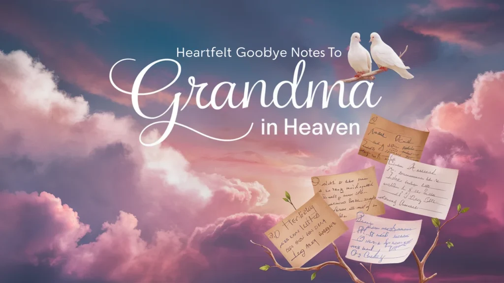 Heartfelt Goodbye Notes to Grandma in Heaven