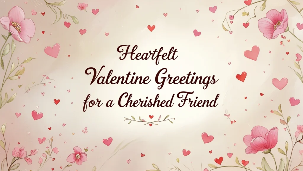 Heartfelt Valentine Greetings for a Cherished Friend
