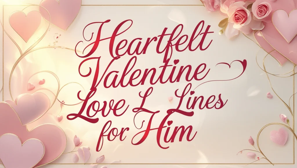 Heartfelt Valentine Love Lines for Him