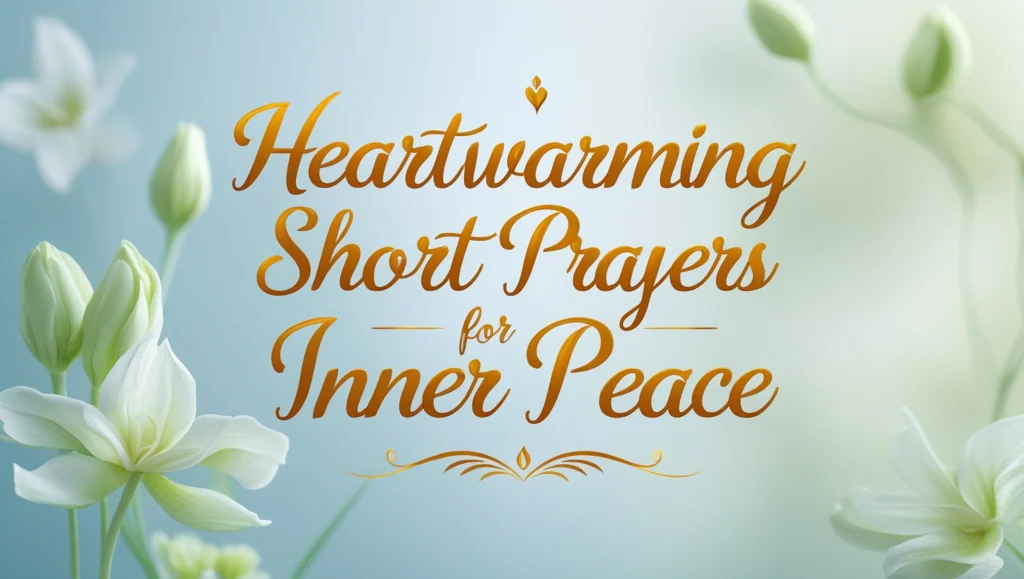Heartwarming Short Prayers for Inner Peace