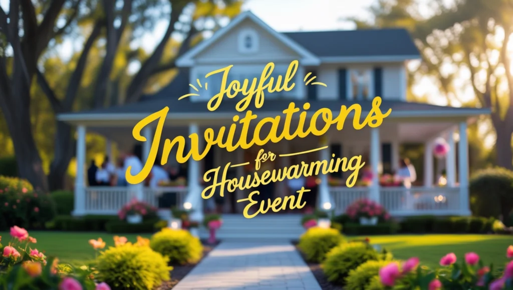 Joyful Invitations for Housewarming Event