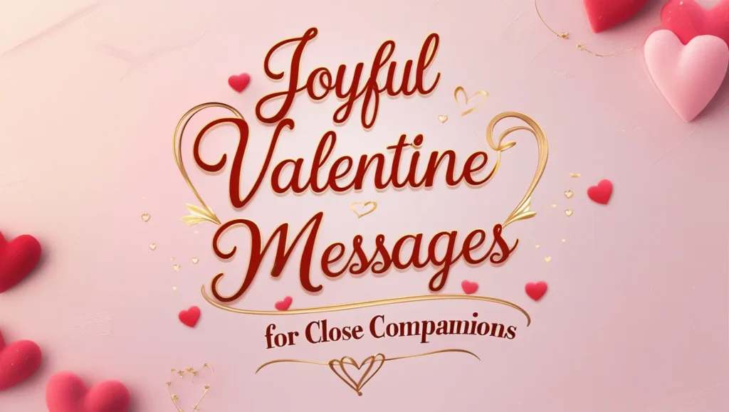 Joyful Valentine Messages for Close Companions