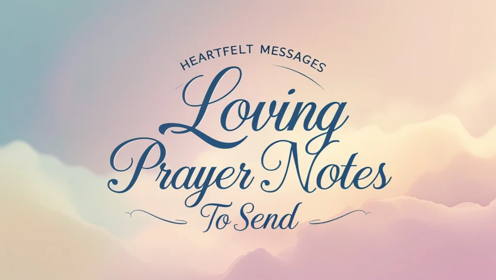Loving Prayer Notes to Send