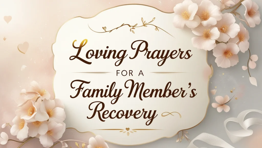 Loving Prayers for a Family Member’s Recovery