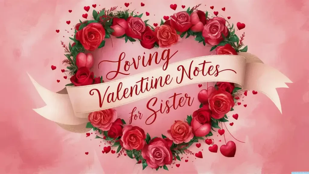 Loving Valentine Notes for Sister