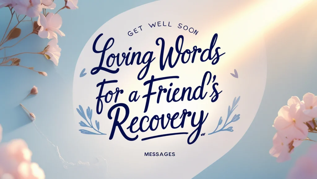 Loving Words for a Friend's Recovery