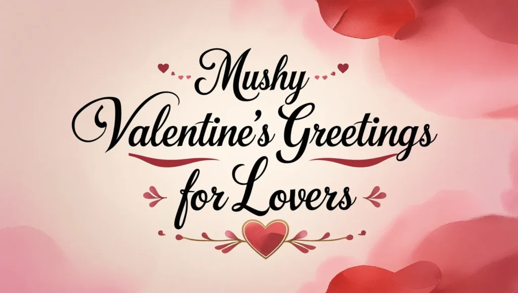 Mushy Valentine’s Greetings for Lovers
