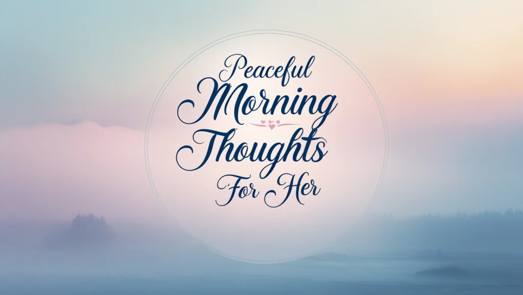 Peaceful Morning Thoughts for Her