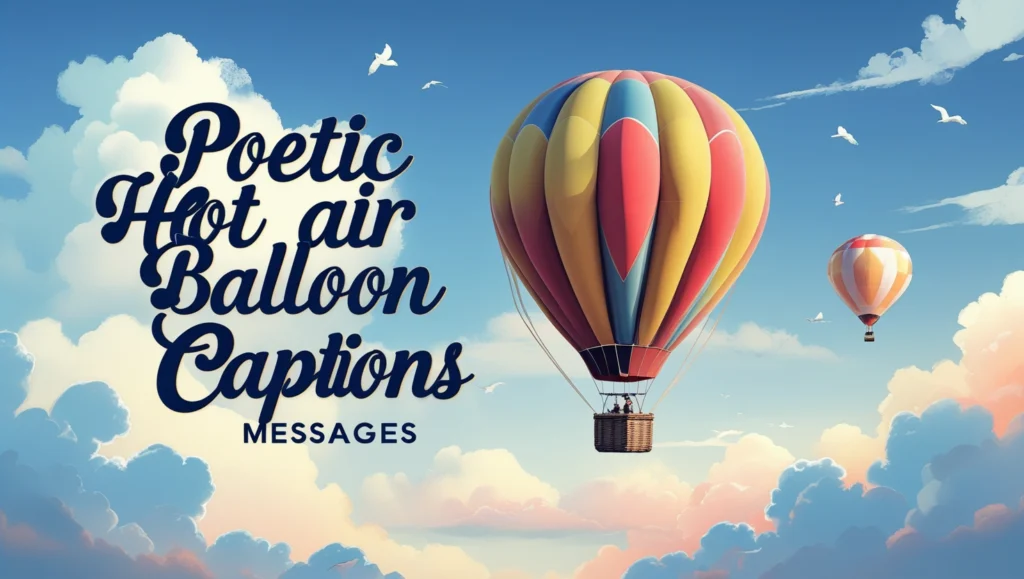Poetic Hot Air Balloon Captions