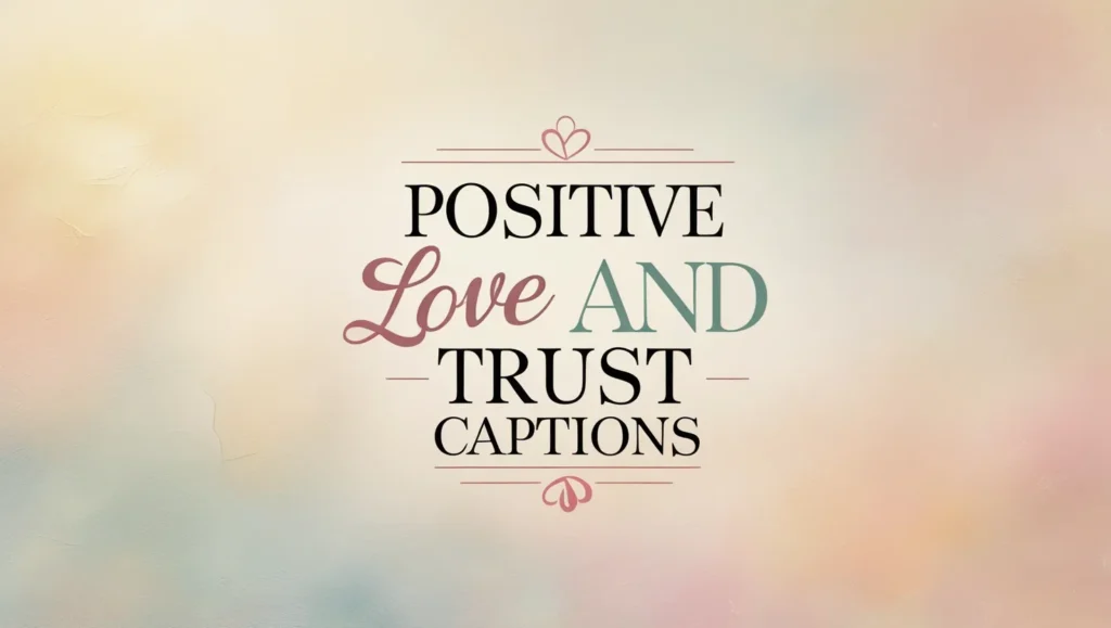 Positive Love and Trust Captions