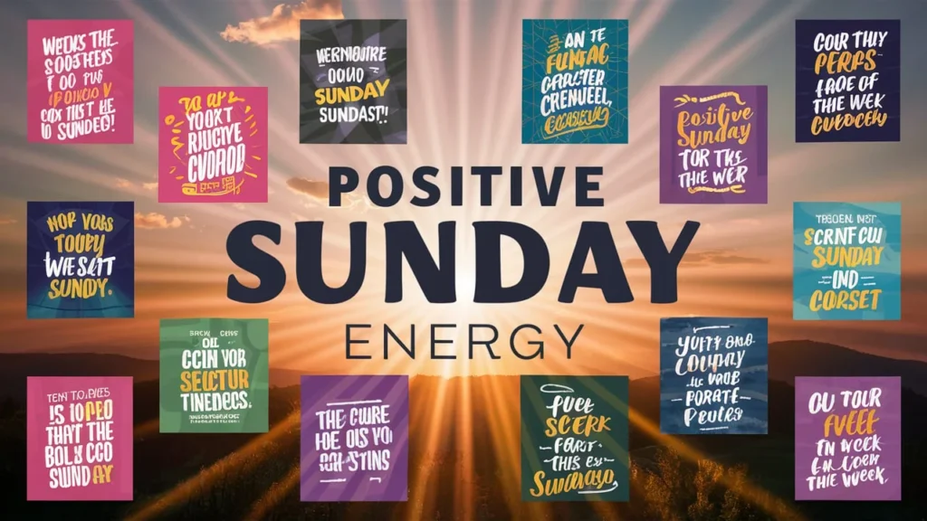 Positive Sunday Energy Quotes