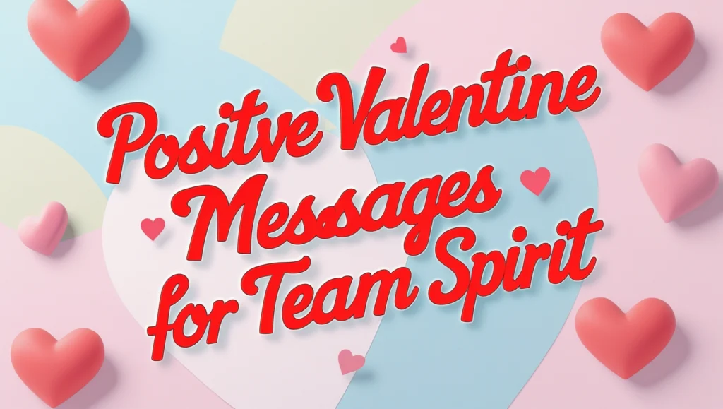 Positive Valentine Messages for Team Spirit