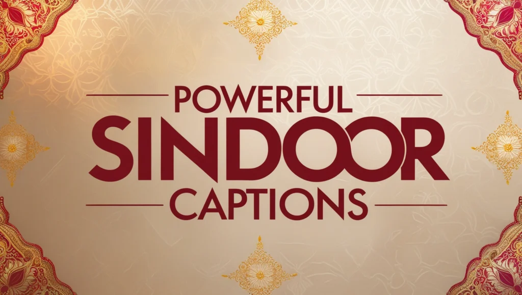 Powerful Sindoor Captions