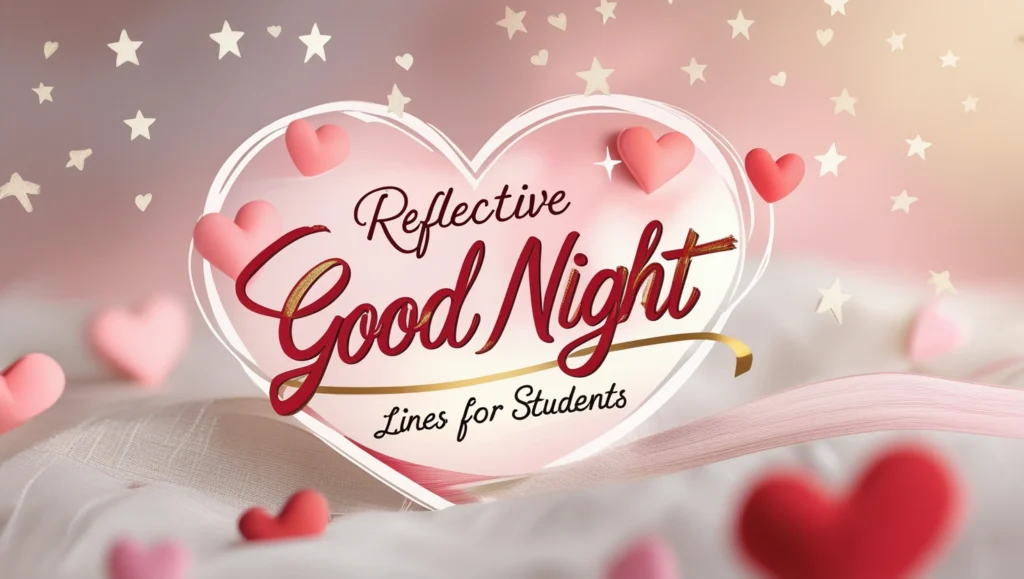 Reflective Valentine Good Night Lines for Students
