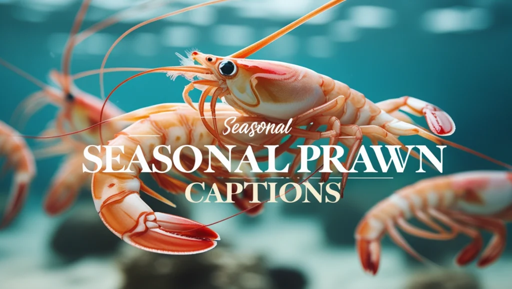 Seasonal Prawn Captions