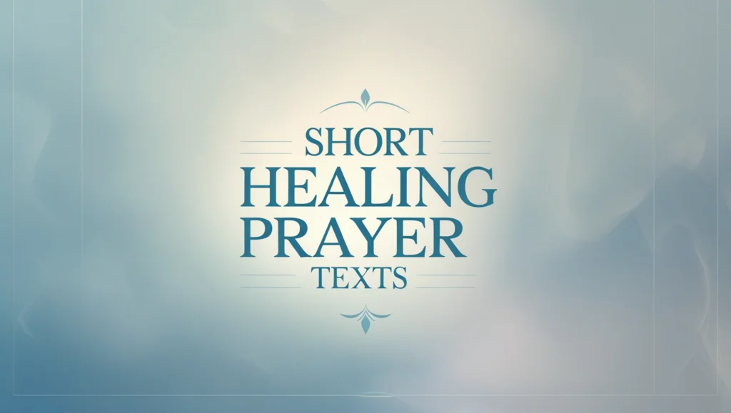 Short Healing Prayer Texts