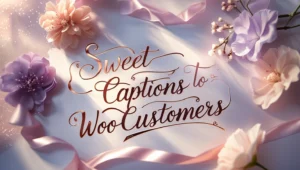 Sweet Captions to Woo Customers