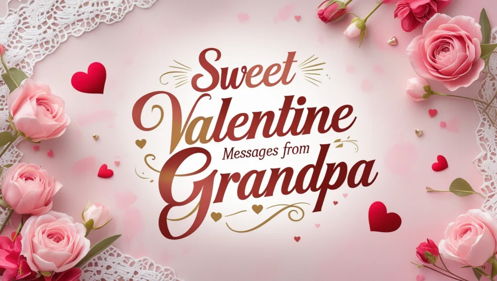 Sweet Valentine Messages from Grandpa