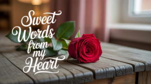 Sweet Words From My Heart