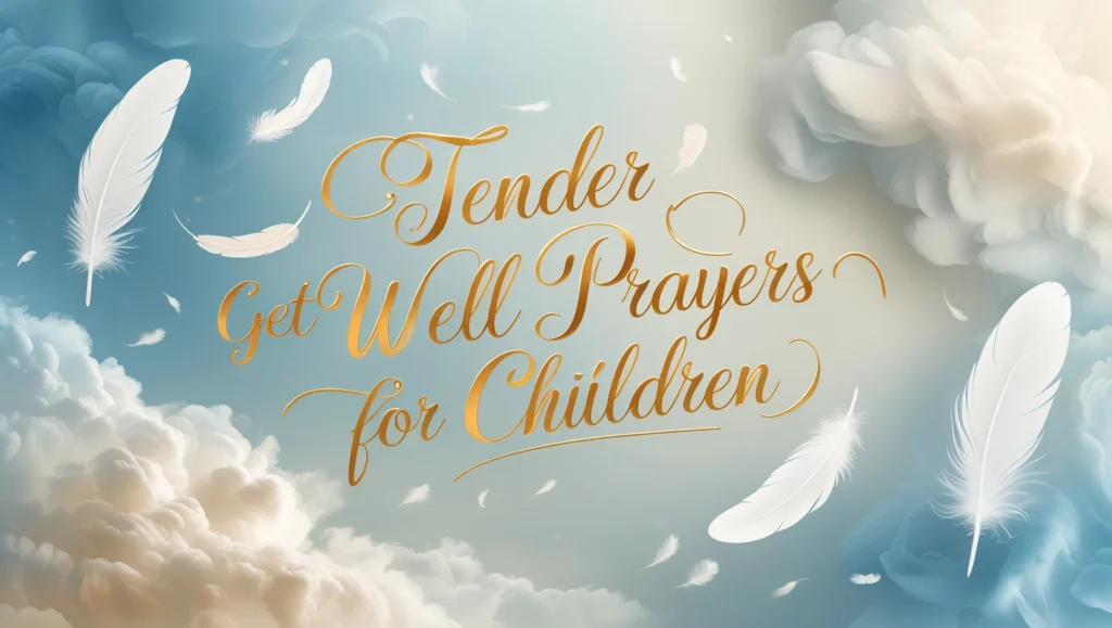 Tender Get Well Prayers for Children