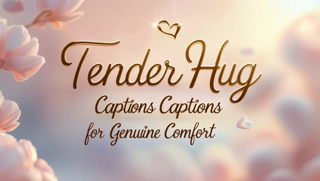 Tender Hug Captions for Genuine Comfort