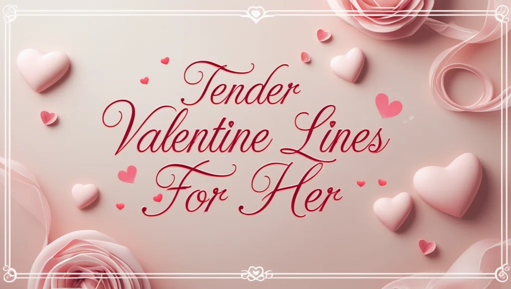 Tender Valentine Lines for Her