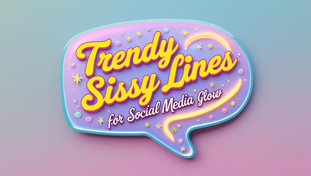 Trendy Sissy Lines for Social Media Glow