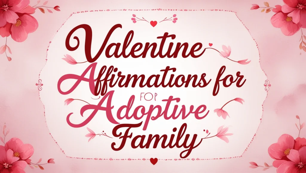 Valentine Affirmations for Adoptive Family