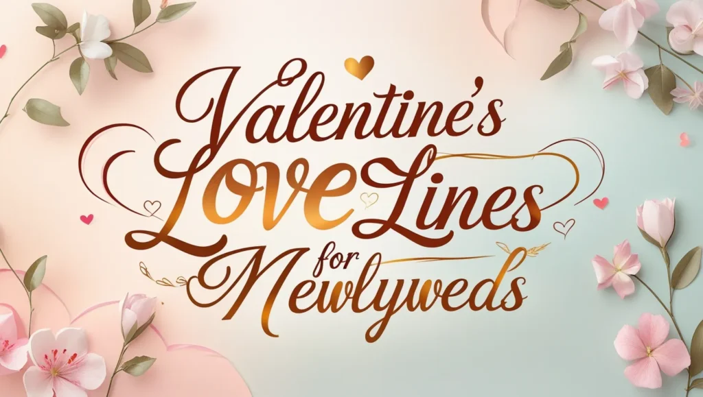 Valentine’s Love Lines for Newlyweds