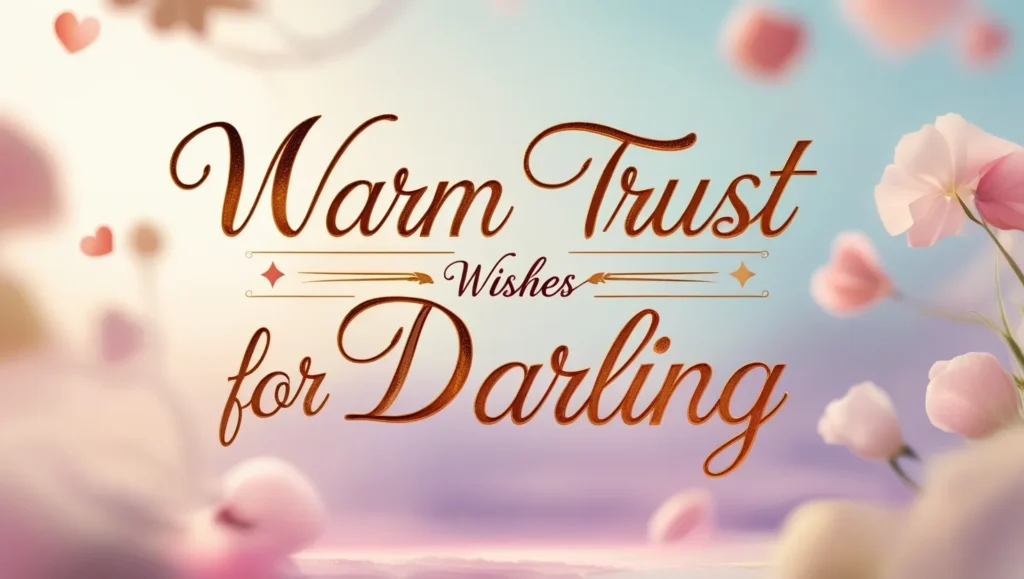 Warm Trust Wishes For Darling