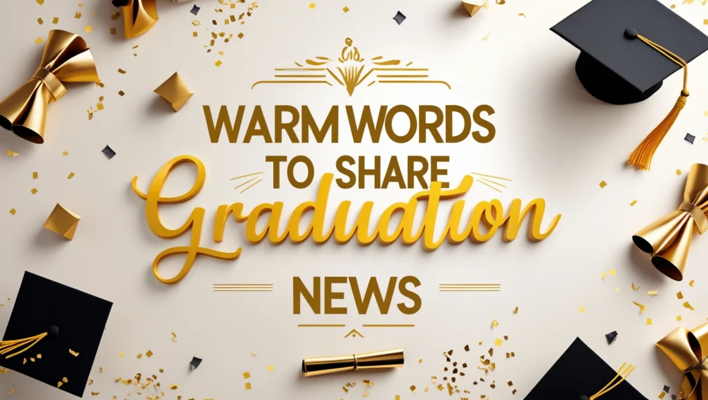 Warm Words to Share Graduation News