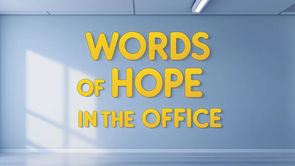 Words of Hope in the Office