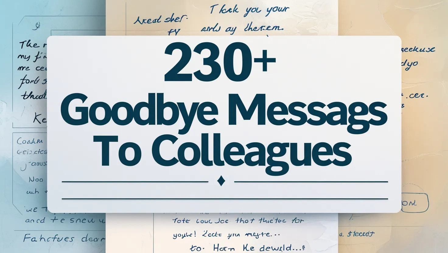 230+ Funny Goodbye Messages to Colleagues