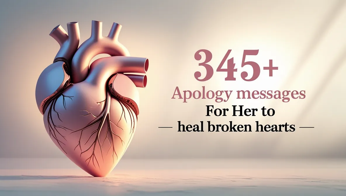 345+ Apology Messages for Her to Heal Broken Hearts