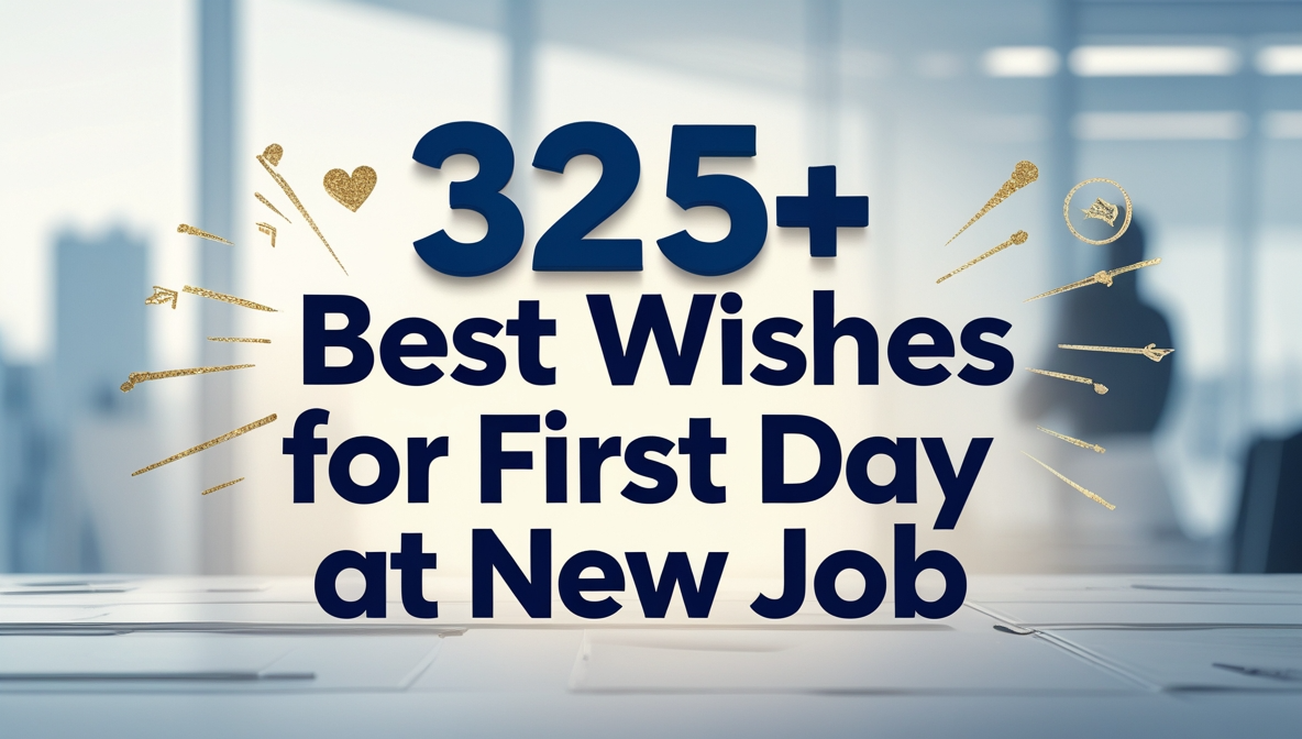 325+ Best Wishes for First Day at New Job